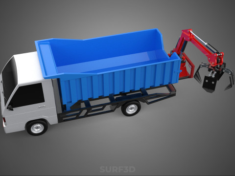 FRESH FRUIT BUNCH PALM OIL GRABBER CRANE GRAPPLE CLAW CAR TRUCK 3D 模型
