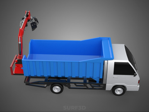 FRESH FRUIT BUNCH PALM OIL GRABBER CRANE GRAPPLE CLAW CAR TRUCK 3D 模型
