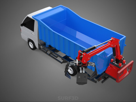 FRESH FRUIT BUNCH PALM OIL GRABBER CRANE GRAPPLE CLAW CAR TRUCK 3D 模型