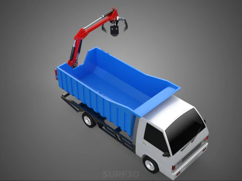 FRESH FRUIT BUNCH PALM OIL GRABBER CRANE GRAPPLE CLAW CAR TRUCK 3D Model
