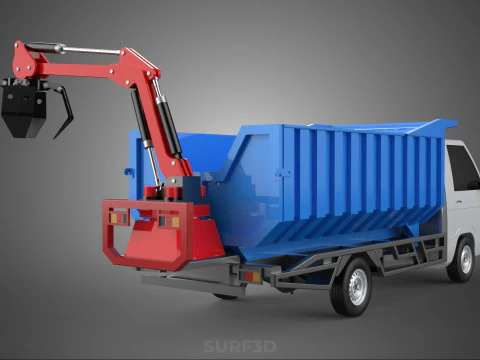 FRESH FRUIT BUNCH PALM OIL GRABBER CRANE GRAPPLE CLAW CAR TRUCK 3D Model