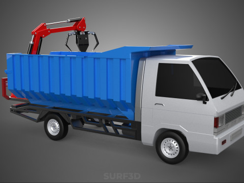 FRESH FRUIT BUNCH PALM OIL GRABBER CRANE GRAPPLE CLAW CAR TRUCK 3D 模型