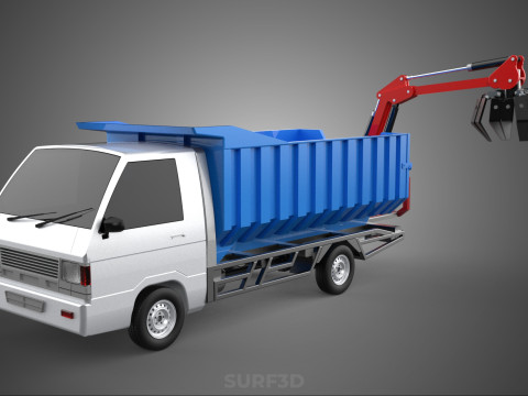 FRESH FRUIT BUNCH PALM OIL GRABBER CRANE GRAPPLE CLAW CAR TRUCK 3D 模型