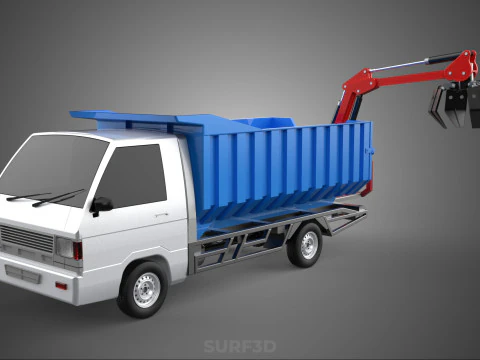 FRESH FRUIT BUNCH PALM OIL GRABBER CRANE GRAPPLE CLAW CAR TRUCK 3D Model