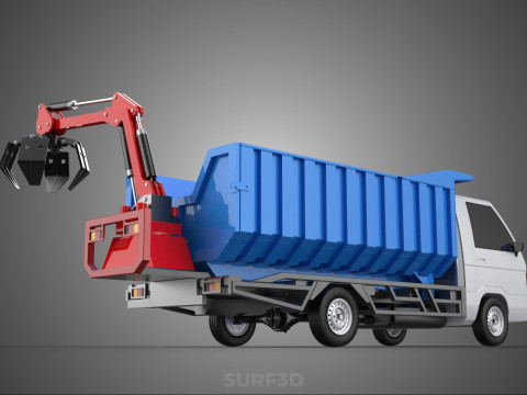 FRESH FRUIT BUNCH PALM OIL GRABBER CRANE GRAPPLE CLAW CAR TRUCK 3D 模型