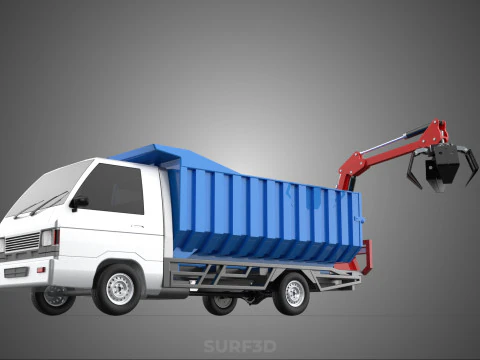 FRESH FRUIT BUNCH PALM OIL GRABBER CRANE GRAPPLE CLAW CAR TRUCK 3D Model