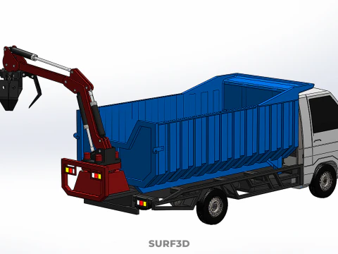 FRESH FRUIT BUNCH PALM OIL GRABBER CRANE GRAPPLE CLAW CAR TRUCK 3D Model