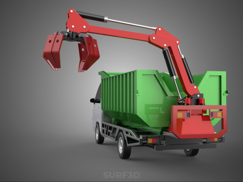 WOOD LOG TREE GRAPPLE TRUCK LOADER CRANE LIFT GRABBER L300 CAR 3Dモデル