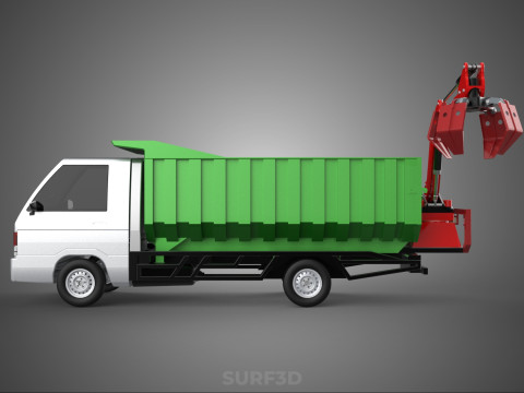 WOOD LOG TREE GRAPPLE TRUCK LOADER CRANE LIFT GRABBER L300 CAR 3Dモデル