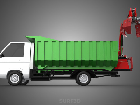 WOOD LOG TREE GRAPPLE TRUCK LOADER CRANE LIFT GRABBER L300 CAR 3Dモデル