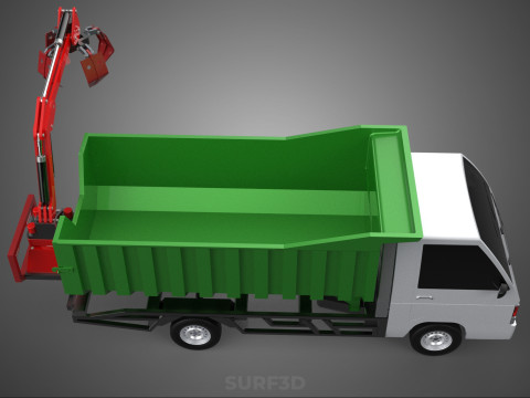 WOOD LOG TREE GRAPPLE TRUCK LOADER CRANE LIFT GRABBER L300 CAR 3Dモデル