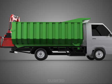 WOOD LOG TREE GRAPPLE TRUCK LOADER CRANE LIFT GRABBER L300 CAR 3Dモデル