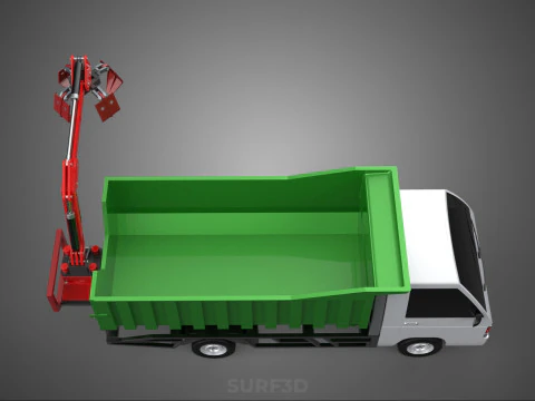 WOOD LOG TREE GRAPPLE TRUCK LOADER CRANE LIFT GRABBER L300 CAR 3D Model