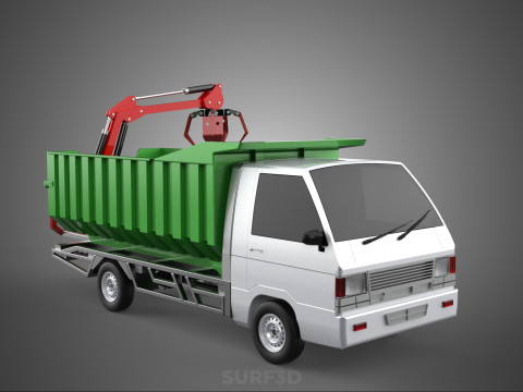WOOD LOG TREE GRAPPLE TRUCK LOADER CRANE LIFT GRABBER L300 CAR 3Dモデル