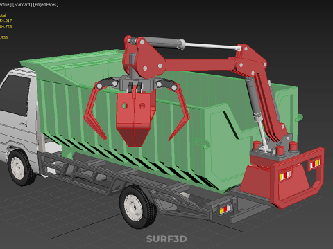 WOOD LOG TREE GRAPPLE TRUCK LOADER CRANE LIFT GRABBER L300 CAR 3Dモデル