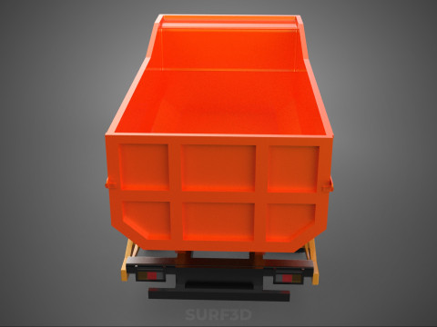 SMALL TIPPER DUMP TRUCK PICK UP HYDRAULIC CONTAINER CAR VEHICLE Modelo 3D