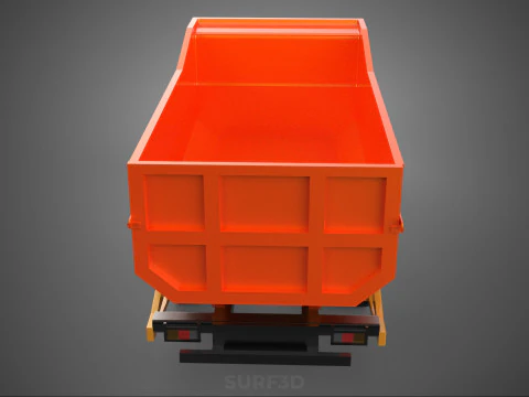 SMALL TIPPER DUMP TRUCK PICK UP HYDRAULIC CONTAINER CAR VEHICLE 3D Model