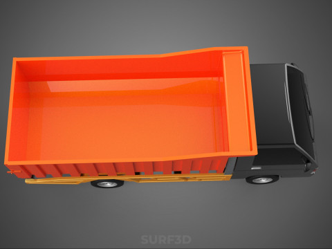 SMALL TIPPER DUMP TRUCK PICK UP HYDRAULIC CONTAINER CAR VEHICLE Modelo 3D