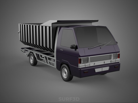 CATTLE TRANSPORT COLT DELICA L300 PICK UP CAR VEHICLE TRUCK MINI Modello 3D