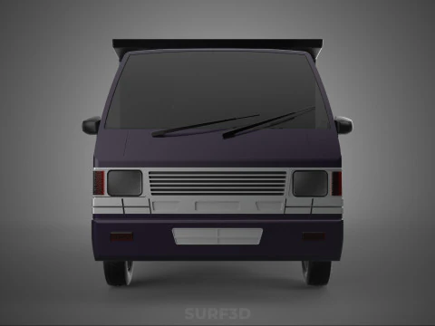 CATTLE TRANSPORT COLT DELICA L300 PICK UP CAR VEHICLE TRUCK MINI 3D Model