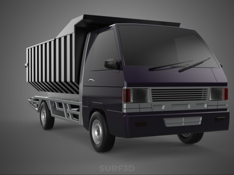 CATTLE TRANSPORT COLT DELICA L300 PICK UP CAR VEHICLE TRUCK MINI 3D 모델