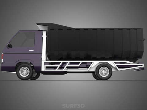 CATTLE TRANSPORT COLT DELICA L300 PICK UP CAR VEHICLE TRUCK MINI 3D 모델