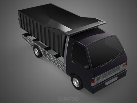 CATTLE TRANSPORT COLT DELICA L300 PICK UP CAR VEHICLE TRUCK MINI 3D Model