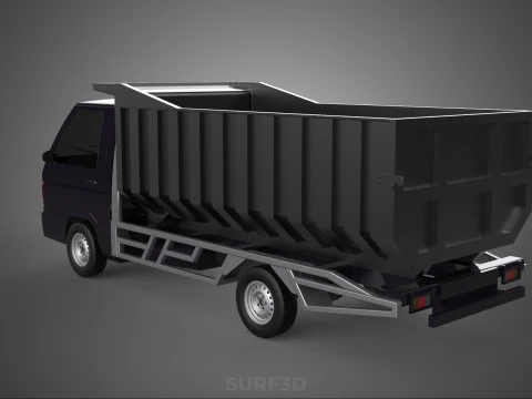 CATTLE TRANSPORT COLT DELICA L300 PICK UP CAR VEHICLE TRUCK MINI 3D Model