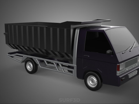 CATTLE TRANSPORT COLT DELICA L300 PICK UP CAR VEHICLE TRUCK MINI 3D 모델