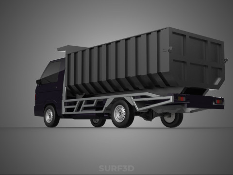 CATTLE TRANSPORT COLT DELICA L300 PICK UP CAR VEHICLE TRUCK MINI 3D 모델