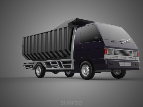 CATTLE TRANSPORT COLT DELICA L300 PICK UP CAR VEHICLE TRUCK MINI 3D 모델