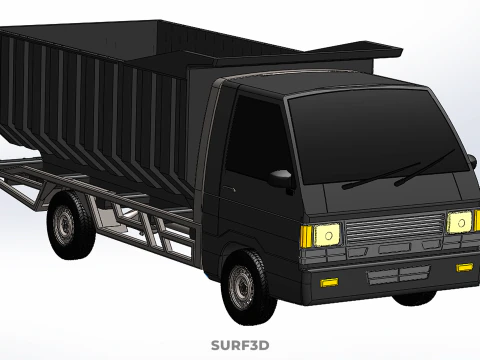CATTLE TRANSPORT COLT DELICA L300 PICK UP CAR VEHICLE TRUCK MINI 3D Model