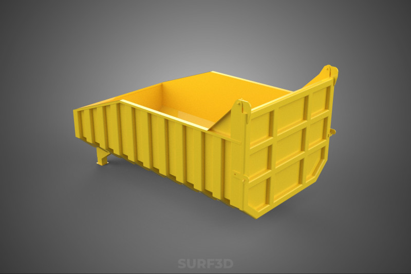 BED DUMP BODY BOX CONTAINER BIN CARGO TRUCK VEHICLE PICK UP CAR Modèle 3D .c4d .max .obj .3ds .fbx .stl .blend