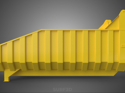 BED DUMP BODY BOX CONTAINER BIN CARGO TRUCK VEHICLE PICK UP CAR Modèle 3D