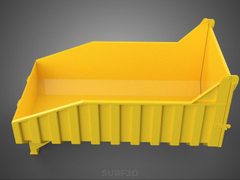 BED DUMP BODY BOX CONTAINER BIN CARGO TRUCK VEHICLE PICK UP CAR Modèle 3D