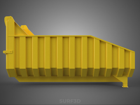 BED DUMP BODY BOX CONTAINER BIN CARGO TRUCK VEHICLE PICK UP CAR Modèle 3D