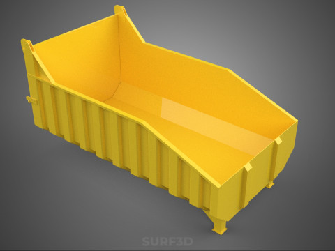 BED DUMP BODY BOX CONTAINER BIN CARGO TRUCK VEHICLE PICK UP CAR Modèle 3D