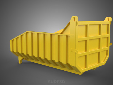 BED DUMP BODY BOX CONTAINER BIN CARGO TRUCK VEHICLE PICK UP CAR Modèle 3D