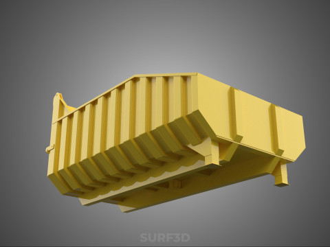 BED DUMP BODY BOX CONTAINER BIN CARGO TRUCK VEHICLE PICK UP CAR Modèle 3D