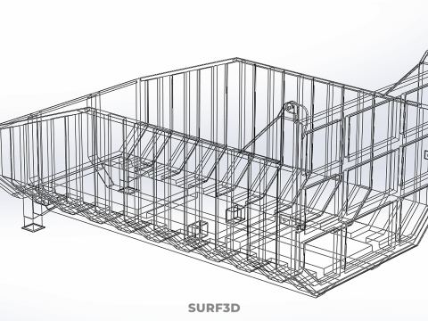 BED DUMP BODY BOX CONTAINER BIN CARGO TRUCK VEHICLE PICK UP CAR Modèle 3D