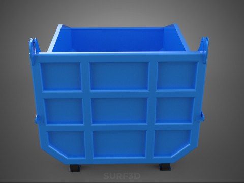 DUMP BED BODY BOX CONTAINER BIN CARGO TRUCK VEHICLE PICK UP CAR Modelo 3D