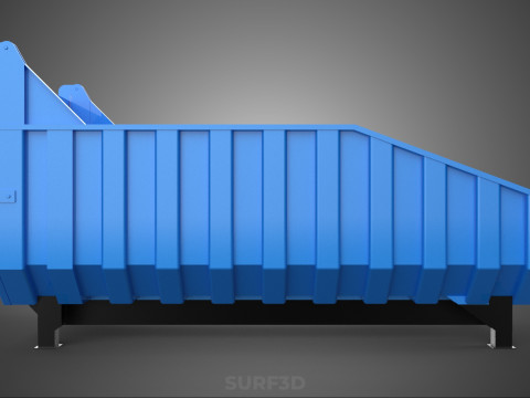 DUMP BED BODY BOX CONTAINER BIN CARGO TRUCK VEHICLE PICK UP CAR Modelo 3D