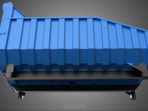 DUMP BED BODY BOX CONTAINER BIN CARGO TRUCK VEHICLE PICK UP CAR Modelo 3D