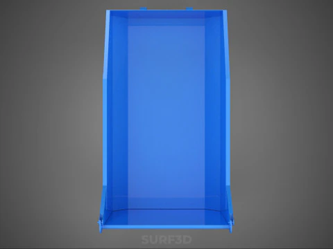 DUMP BED BODY BOX CONTAINER BIN CARGO TRUCK VEHICLE PICK UP CAR 3D Model