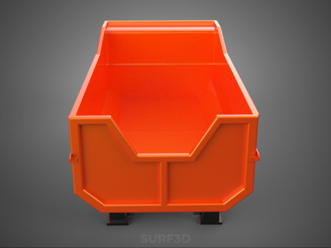 TRUCK BED DUMP BODY BOX CONTAINER BIN CARGO VEHICLE PICK UP CAR 3D Модель