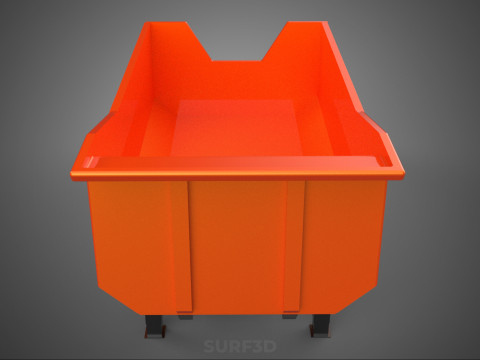 TRUCK BED DUMP BODY BOX CONTAINER BIN CARGO VEHICLE PICK UP CAR 3D Модель