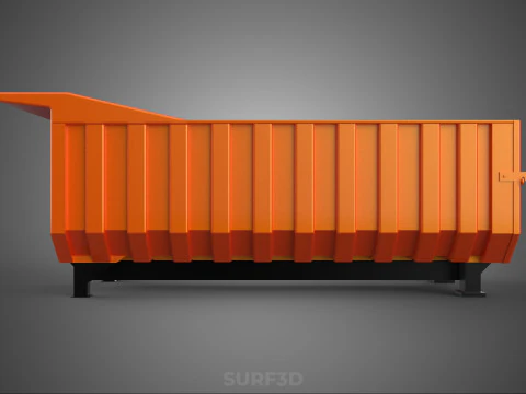 ГРУЗОВИК КРОВАТЬ САМОСВАЛЬНЫЙ КУЗОВ КОРОБКА КОНТЕЙНЕР БУНКЕР ГРУЗОВОЙ АВТОМОБИЛЬ ПИКАП АВТОМОБИЛЬ 3D Модель