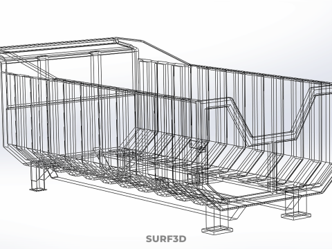 TRUCK BED DUMP BODY BOX CONTAINER BIN CARGO VEHICLE PICK UP CAR 3D Модель
