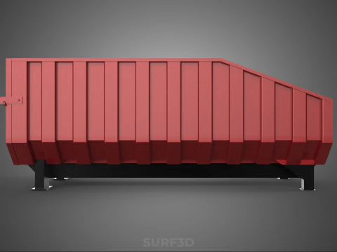 BIN CAMINH&Atilde;O CAMA DUMP BODY BOX RECIPIENTE VE&Iacute;CULO DE CARGA PICK UP CARRO Modelo 3D