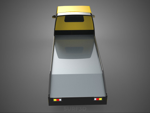 FLATBED TOW TRUCK CAR CARRIER PARKED RECOVERY SERVICE PICK UP Model 3D